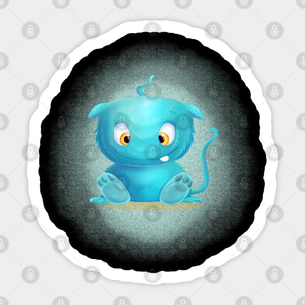 cuddly cartoon monster Sticker by arteonline20